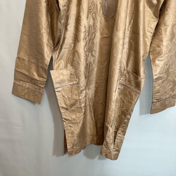 African Mens Clothing Traditional 2 Piece Embroidered Suit Shirt Pants Dashiki - Picture 3 of 12